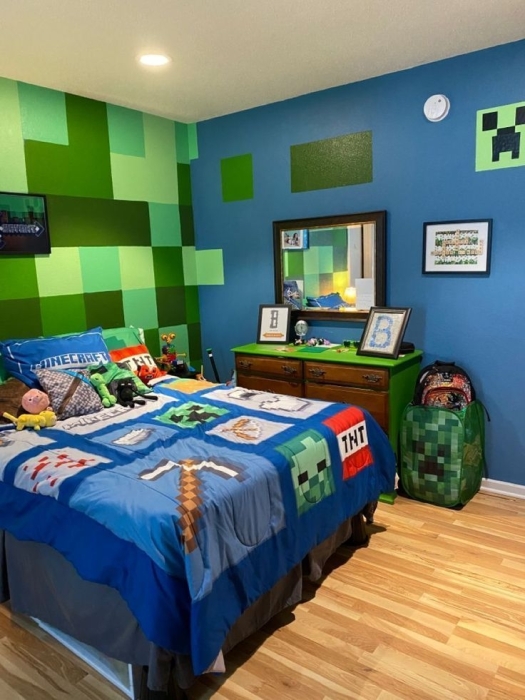 Майнкрафт, лего, человек-паук: самые крутые комнаты для мальчика 9-13 лет - фото №10