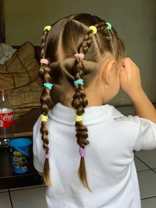 Міцна зачіска для дитини на зиму