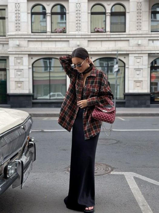 Сорочка в клітинку, фото