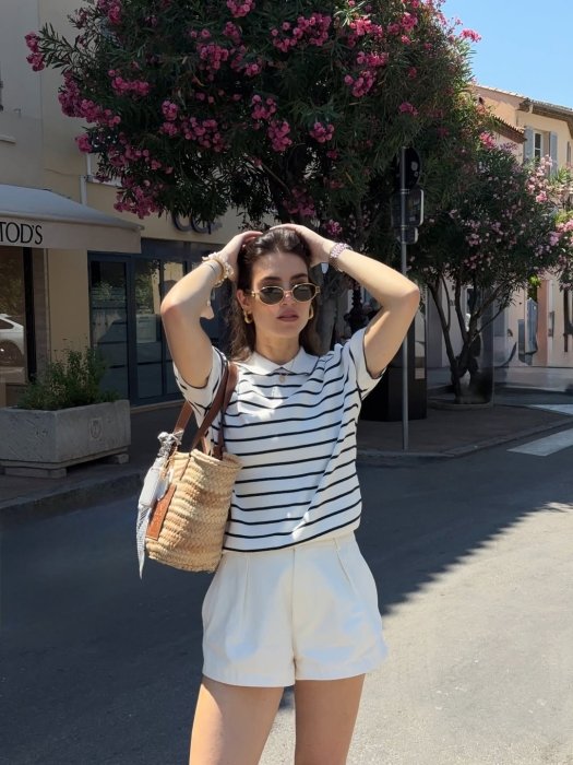 Модні образи з шортами на літо 2025, фото