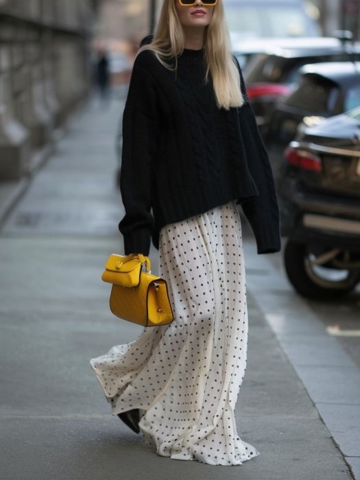 Як скласти модний образ з принтом горошок — фото