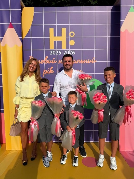 Семья Григория Решетника – жена Кристина и дети