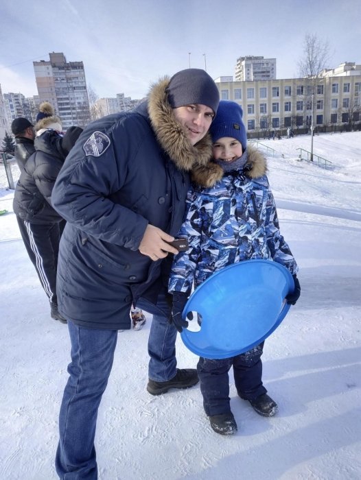 Чоловік Маргарити Бахтіної з сином