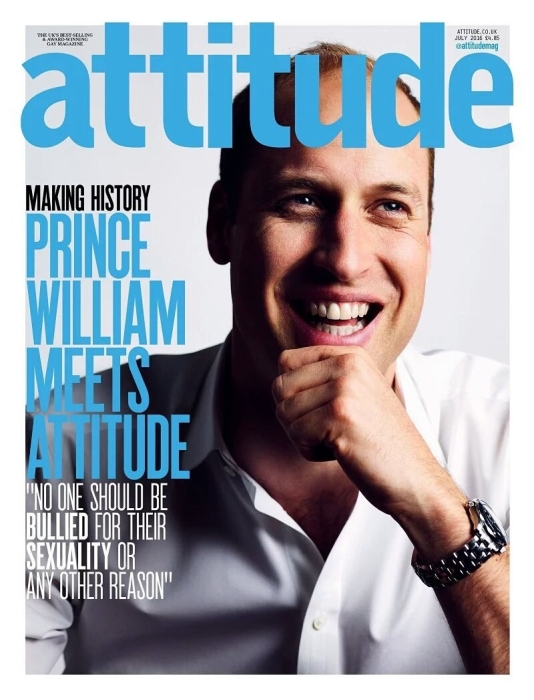 Принц Уильям на обложке гей-журнала