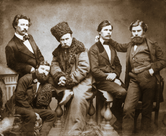 Тарас Шевченко з друзями, фото
