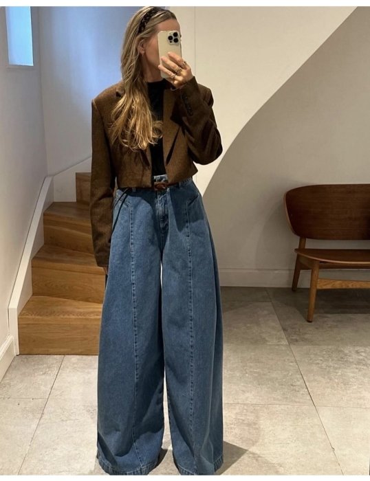 Модные джинсы сезона осень-зима 2025, фото