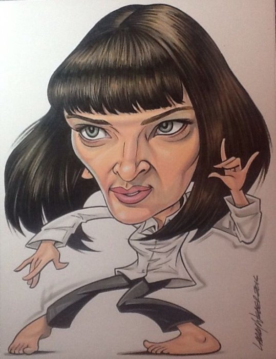 Відомі актори в карикатурах