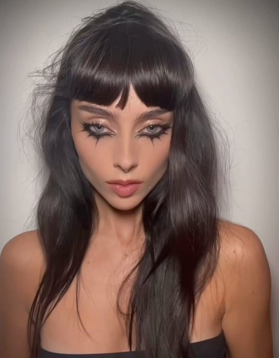 Заплаканий макіяж на Гелловін, фото