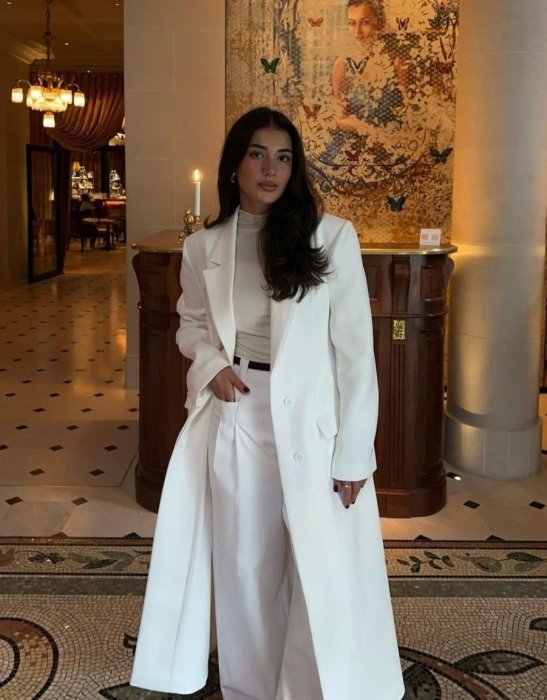 Модні образи в білому кольорі, фото