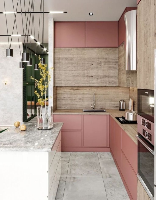 Рожева кухня, фото