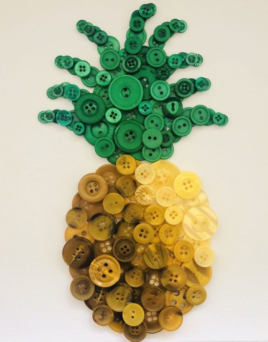 Как сделать картину из пуговиц