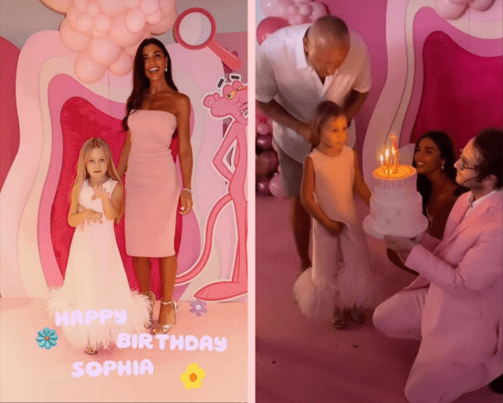 Санта Димопулос на дне рождения дочери