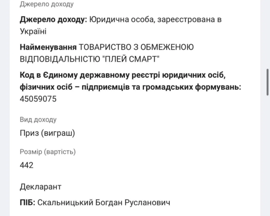 Декларации Богдана Скальницкого, фото