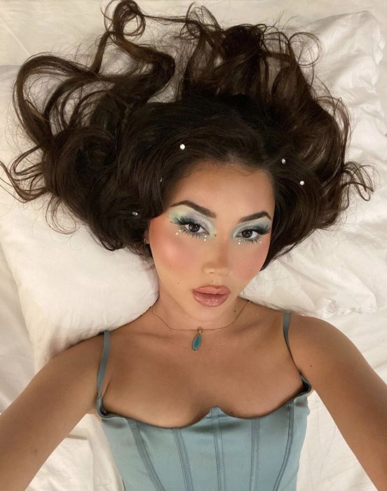 Макияж русалки на Хэллоуин, фото