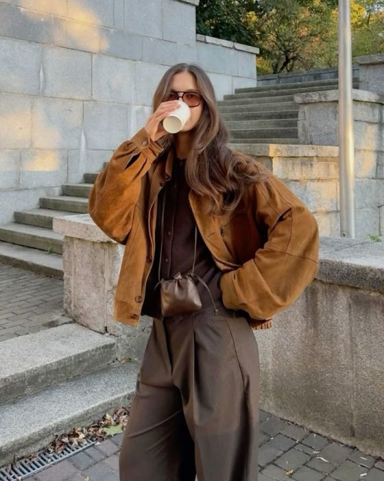 Замшевый бомбер, фото