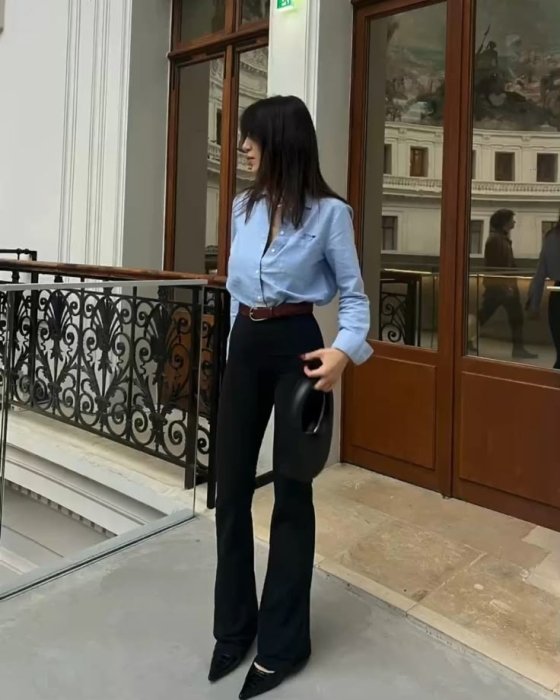 Брюки клеш, фото