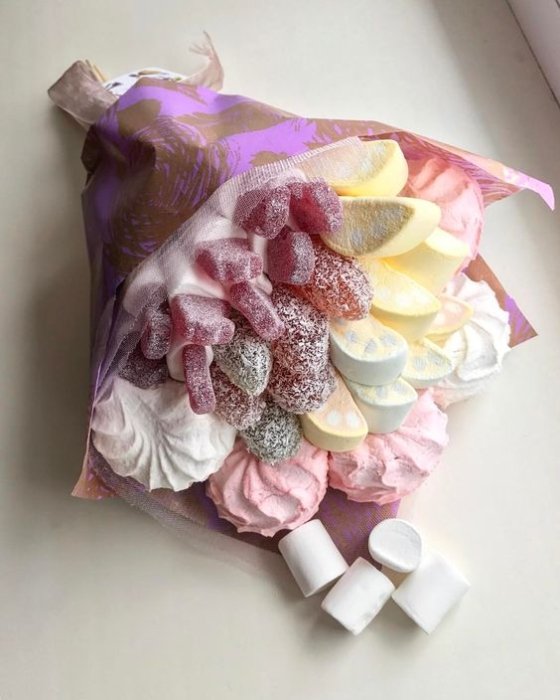 Сладкие и фруктовые: эксклюзивные букеты на День Валентина.