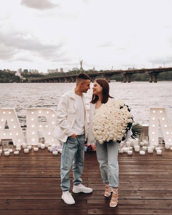 Андрій Самчук і його наречена Христина, фото