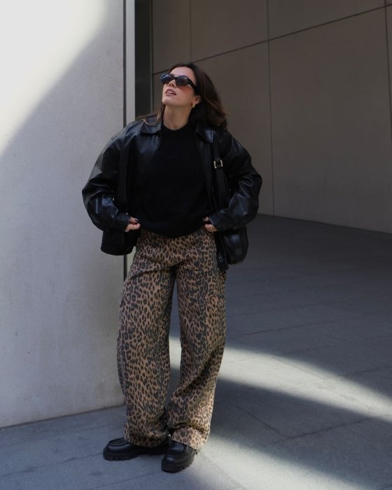 Модные образы с хищными принтами 2026 — фото