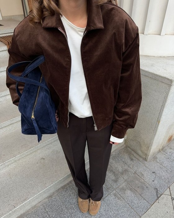 Замшевый бомбер, фото