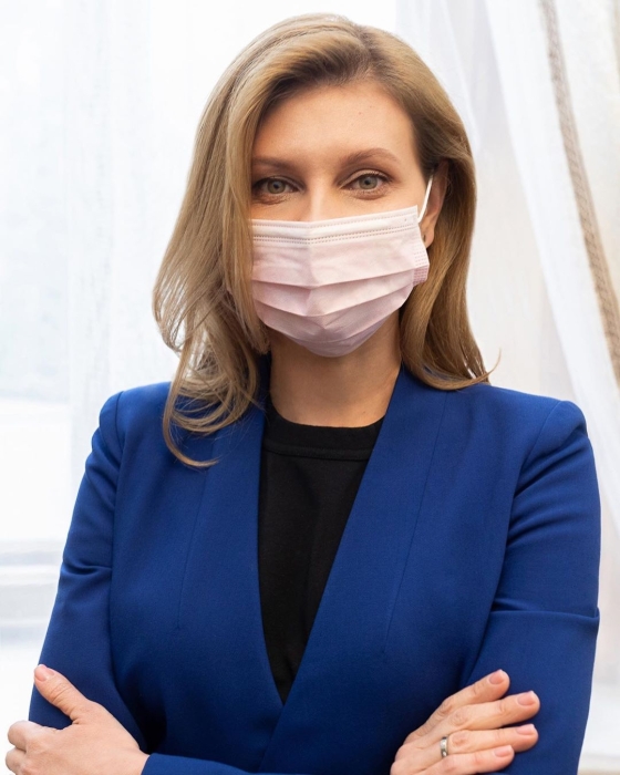 Елена Зеленская в маске фото 2020