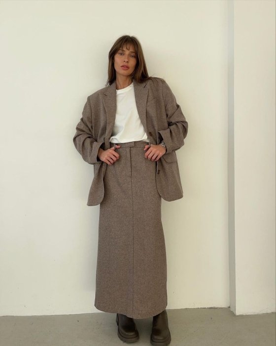 Модні спідниці на зиму 2025-2026, фото