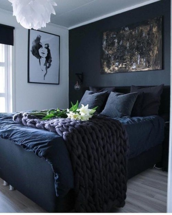 Розкішний контраст: як зробити спальню із чорним кольором (ФОТО) - фото №17