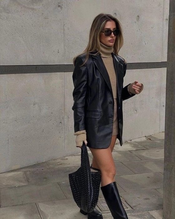 Кожаный пиджак, фото