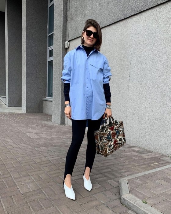 Образы с рубашкой оверсайз, фото