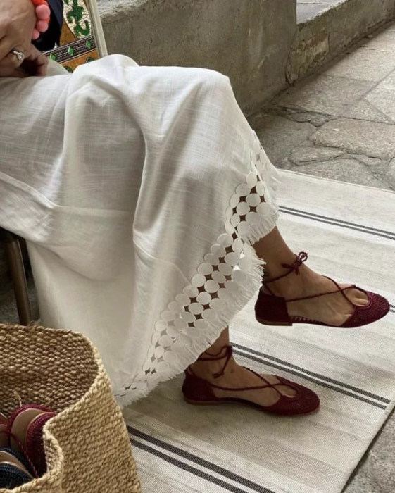 Балетки со шнуровкой, фото