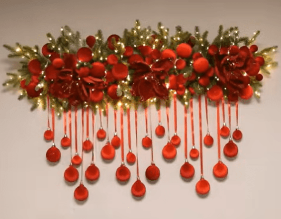 Как сделать новогоднюю экибану своими руками