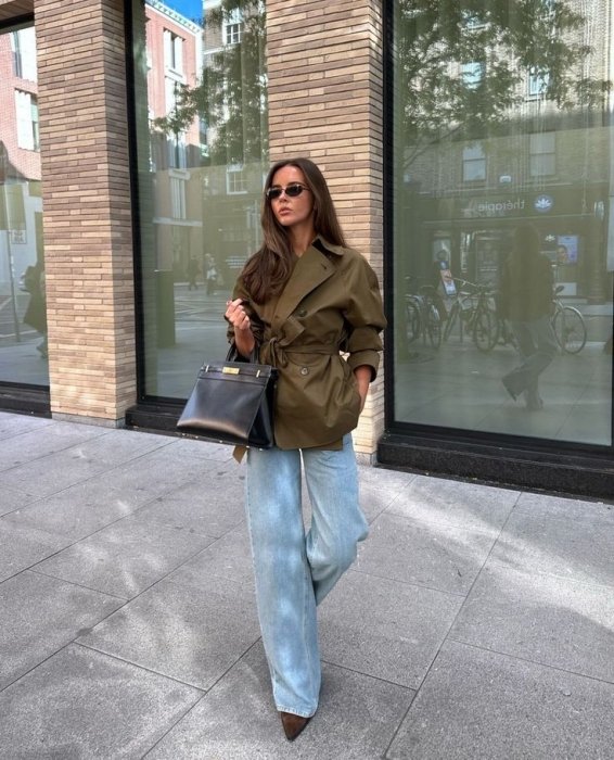 Укороченный тренч, фото