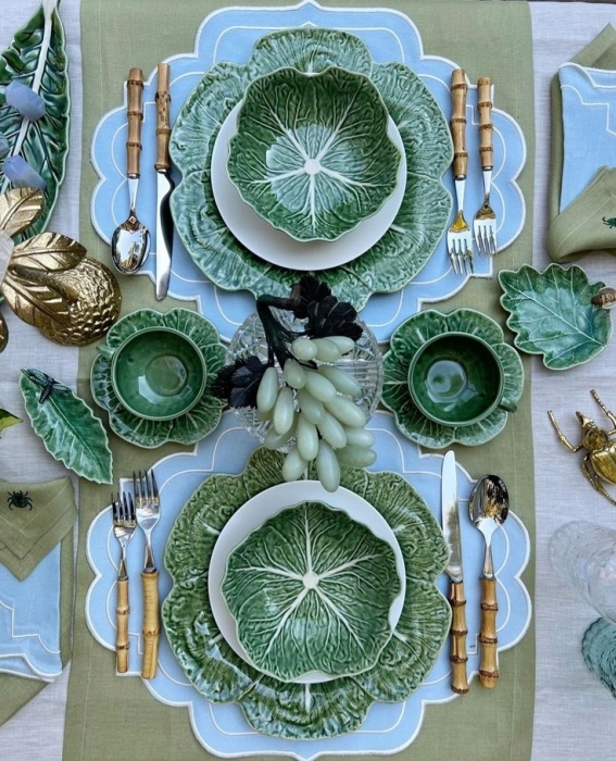 Посуд зеленого кольору, фото
