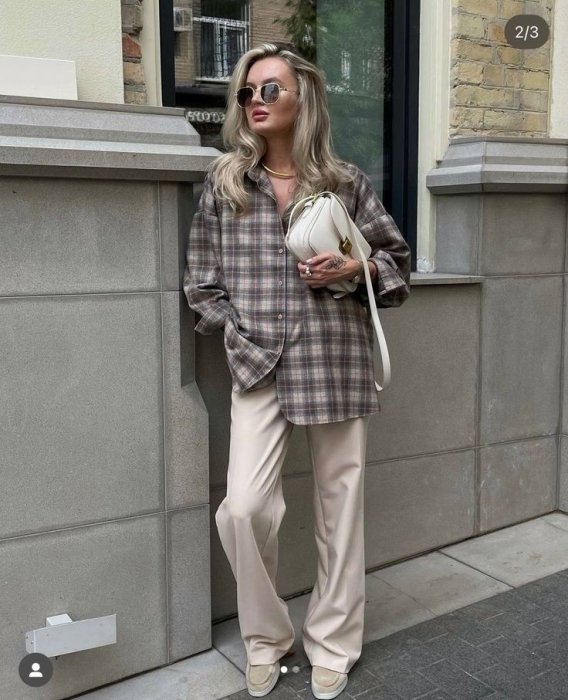 Сорочка в клітинку, фото