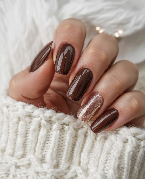 Как сделать "шоколадные ногти"