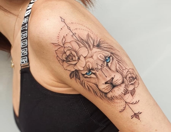 Татуировка со львом антитренд