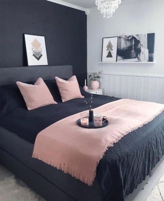 Розкішний контраст: як зробити спальню із чорним кольором (ФОТО) - фото №16
