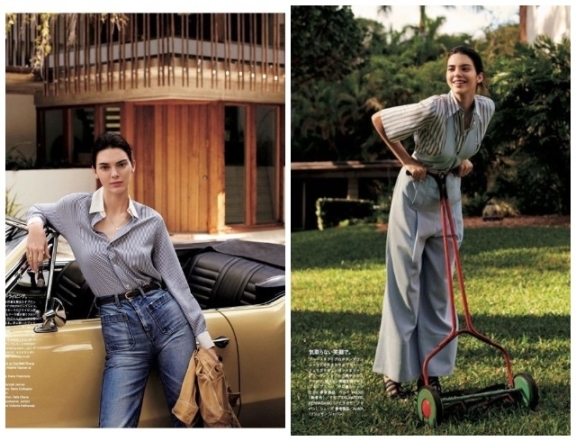Кендалл Дженнер украсила обложку японского Vogue и показала, как носить главные тренды этого лета (ФОТО) - фото №3