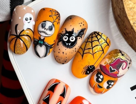 Маникюр на Хэллоуин: выбираем самых страшных призраков и пауков (ФОТО) - фото №11
