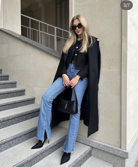 Модные джинсы сезона осень-зима 2025, фото