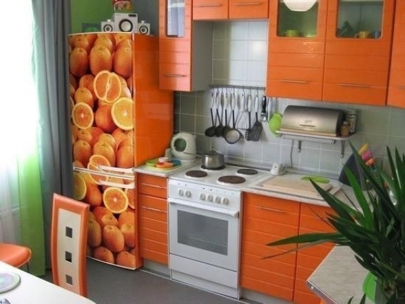 Сміливий дизайн кухні у помаранчевих кольорах (ФОТО) - фото №9