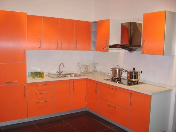 Сміливий дизайн кухні у помаранчевих кольорах (ФОТО) - фото №8