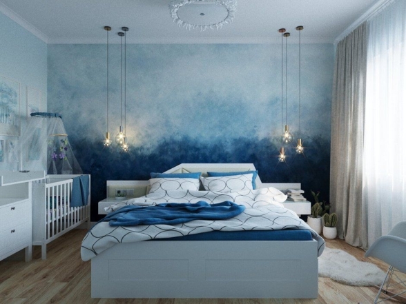 Роскошная спальня в холодных оттенках: модные варианты интерьера (ФОТО) - фото №11