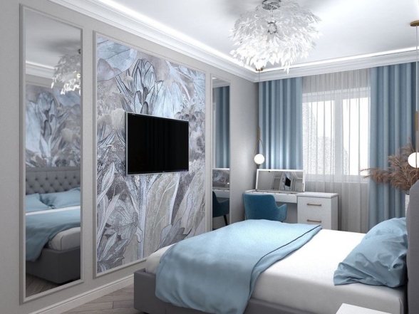 Розкішна спальня у холодних відтінках: модні варіанти інтер'єру (ФОТО) - фото №5