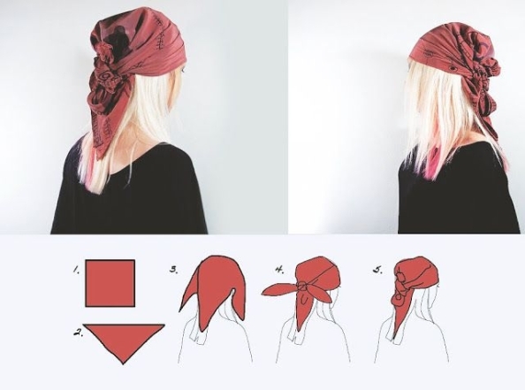 Как носить бандану на голове: ТОП-5 модных идей - фото №4