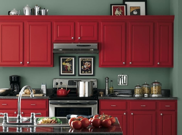 Эффектна и богата: дизайнеры показали, какой может быть красная кухня (ФОТО) - фото №5