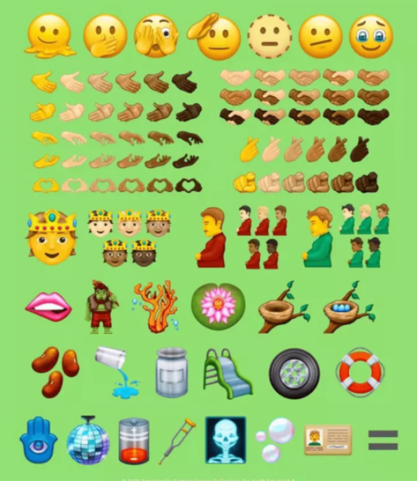 Unicode новые эмоджи