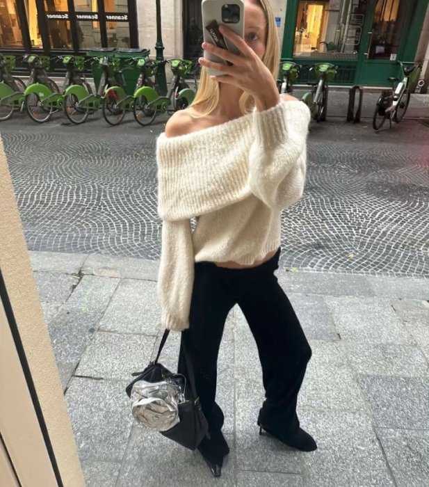 Модний жіночий светр, фото