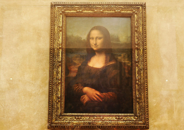 На фото картина Мона Лиза