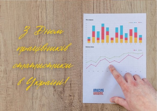 Поздравления с днем ​​работников статистики — картинки, открытки на украинском языке